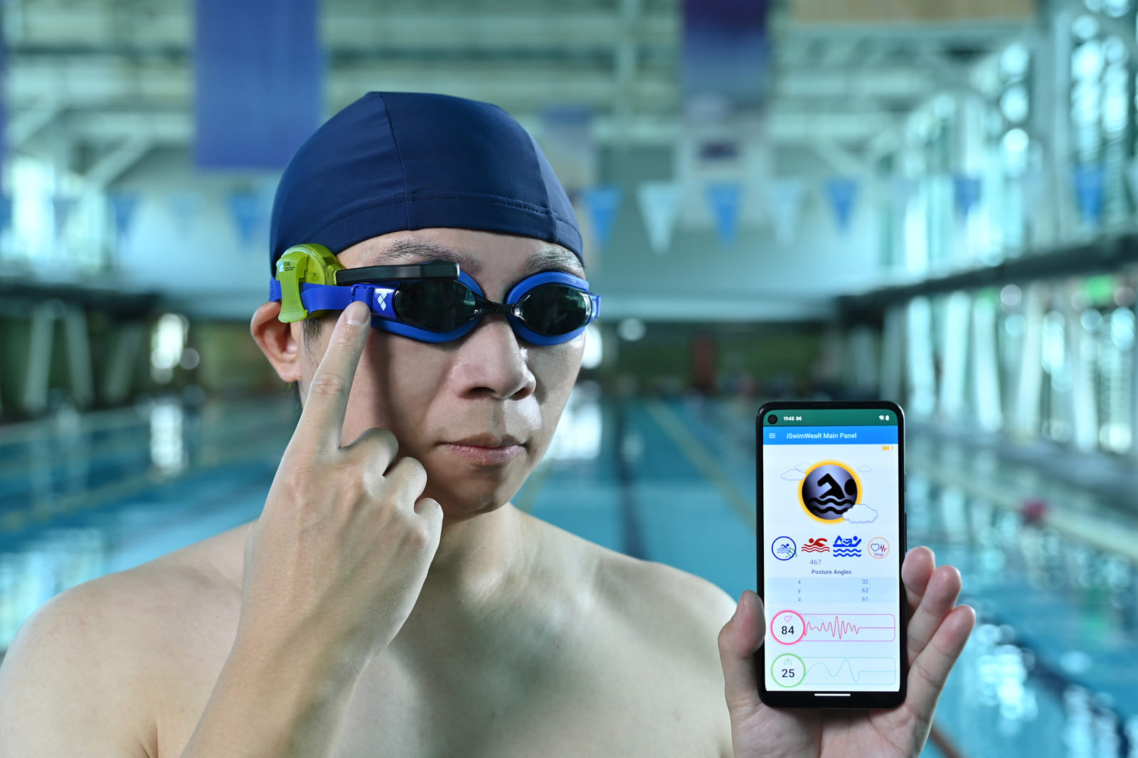 The innovation can be easily applied as an add-on for existing swimming goggles.