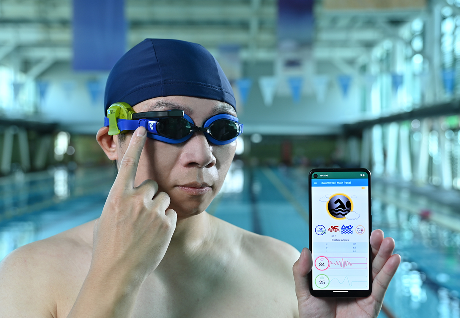 The innovation can be easily applied as an add-on for existing swimming goggles.