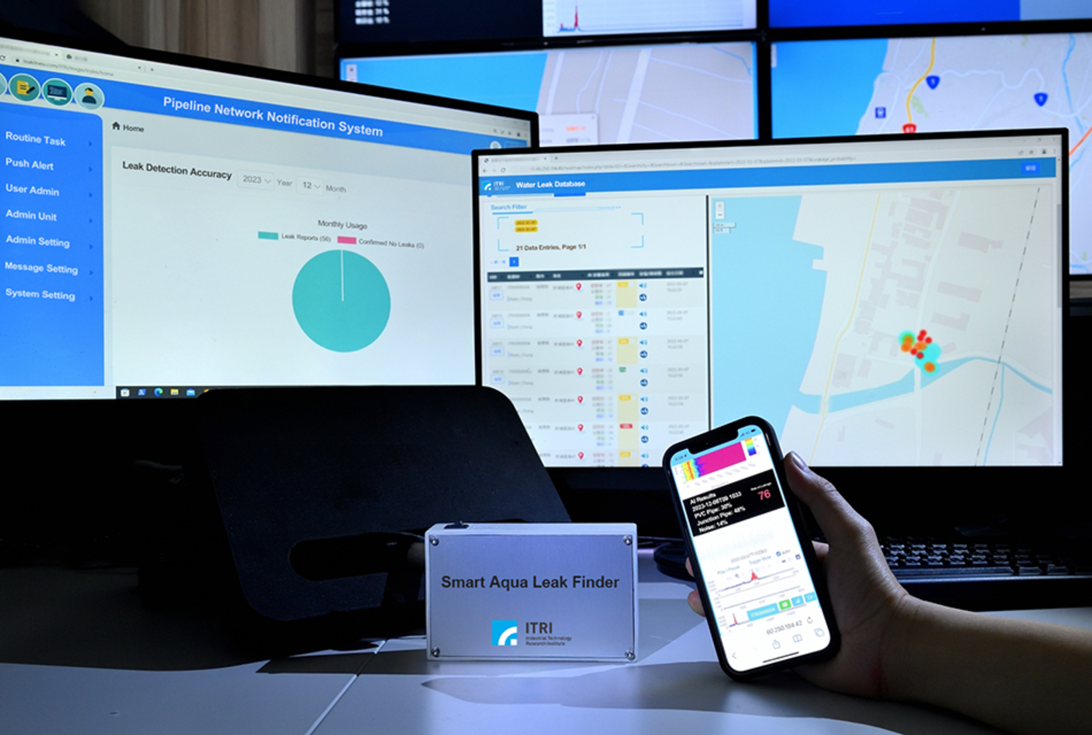 AI-driven acoustic and vibration analysis enables rapid detection of underground pipeline leaks.