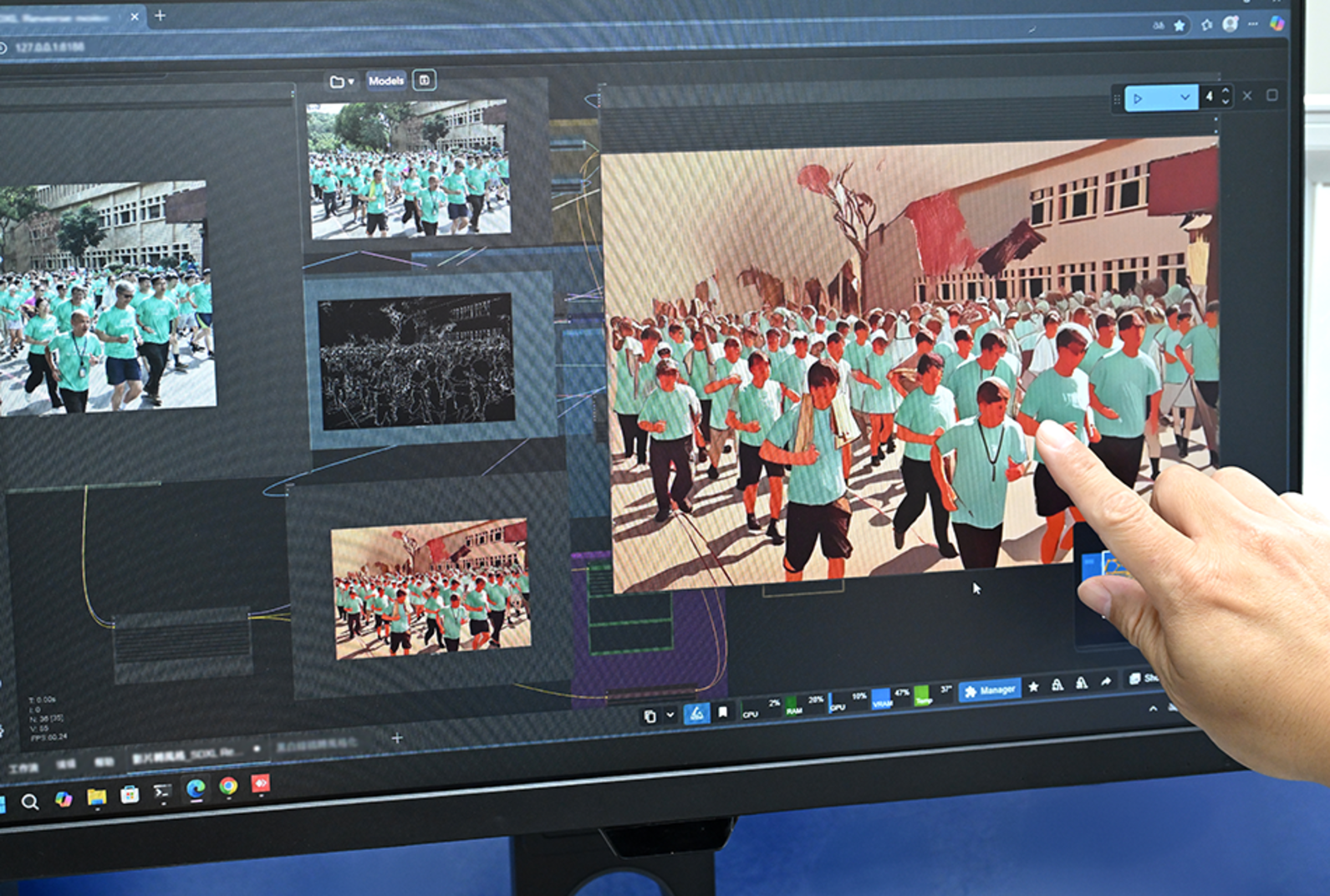 This technology ensures a seamless flow, linking scenes and styles into continuous sequences.
