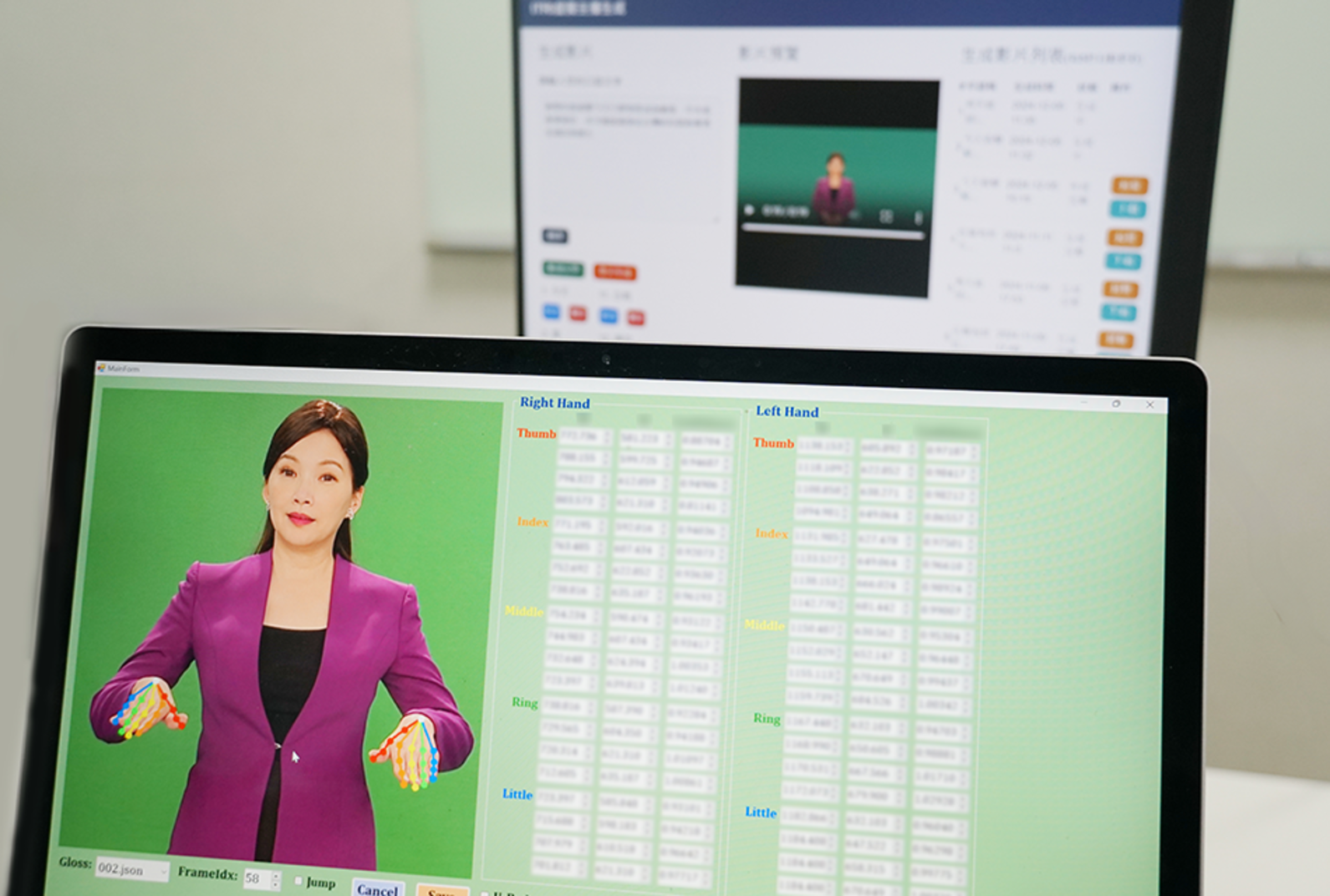 The AI model measures skeletal movements of the hands and body to generate fluent, accurate sign language expressions.